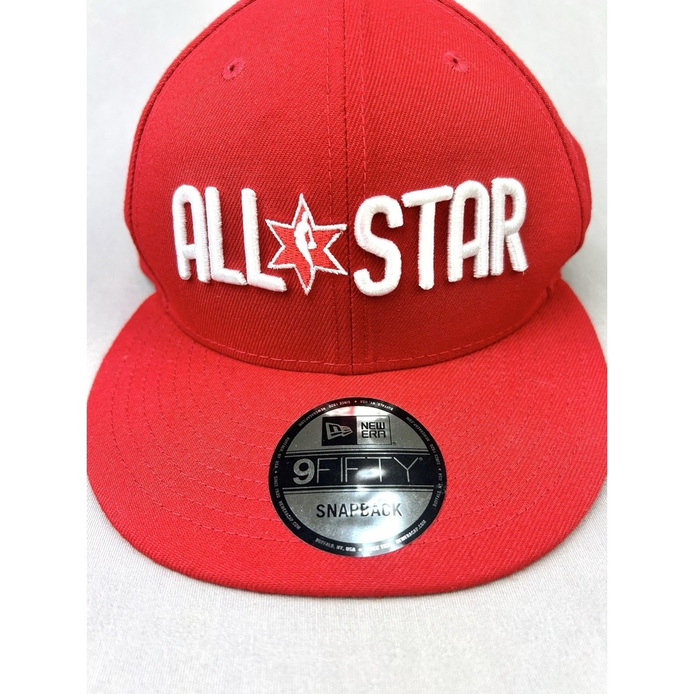 NBA All Star Game New Era SnapBack Cap Adjustable Red Hat - Picture 2 of 11